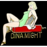 DINA MIGHT NOSE ART PIN DX